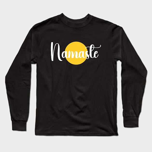 namaste Long Sleeve T-Shirt by Qasim